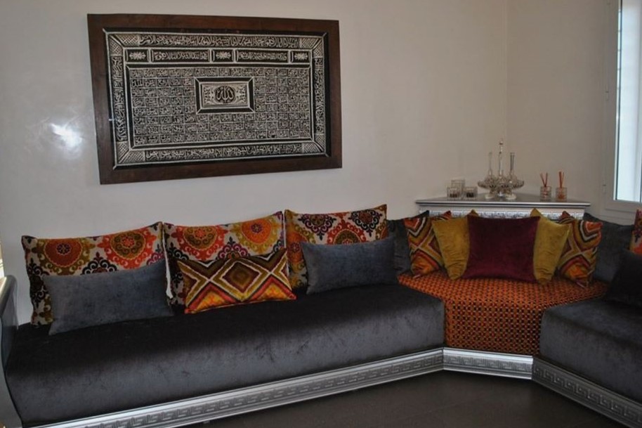 Salon marocain en tissu Mobra