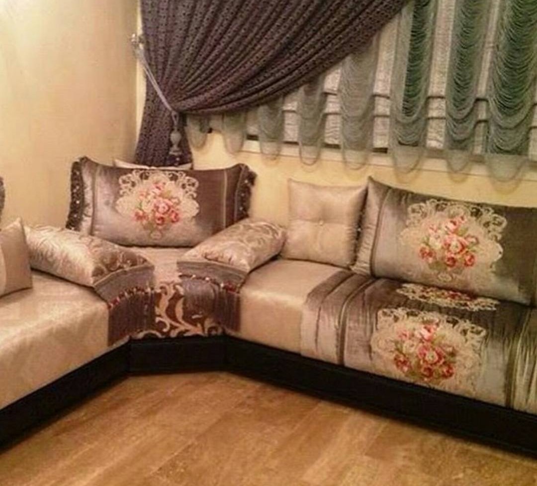 Coussins pour salon marocain traditionnel Benchrif - Déco Salon Marocain