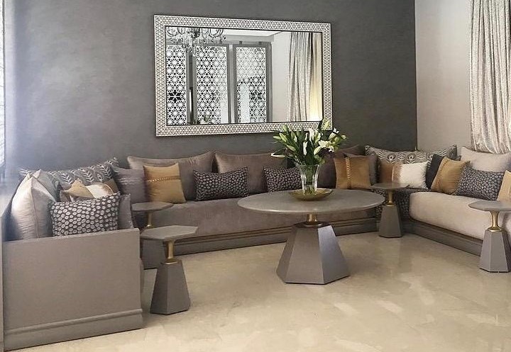 Salon marocain 2022 à canapé moderne